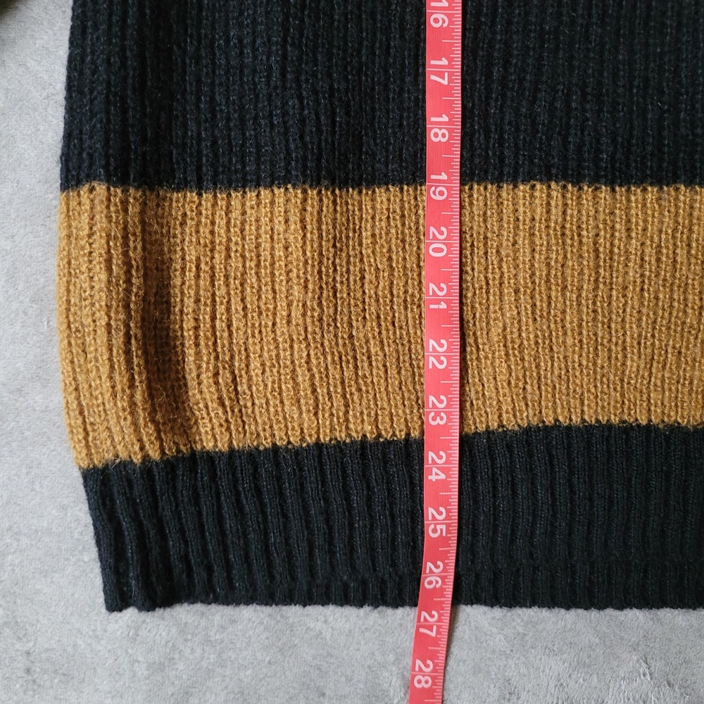 Who What Wear orange & black chunky striped sweater boxy oversized cozy grunge‎ - Picture 11 of 13
